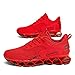 Mens Walking Running Shoes Casual Fashion Tennis Sneakers Blade Comfort Non Slip Work Athletic Sport Red