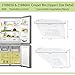 [2 Pack] 2188656 (Upper) & 2188664 (Lower) Upgraded Crisper Bin Refrigerator Drawers,Compatible With Whirlpool Refrigerator,Kenmore Refrigerator Drawer,WP2188656 Fridge Drawer Humidity Control