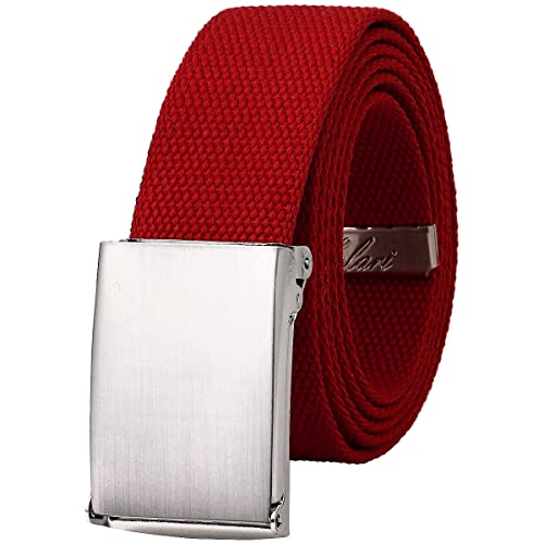 Image of Falari Canvas Web Belt Fully Adjustable Cut to Fit Golf Belt Flip Top Buckle