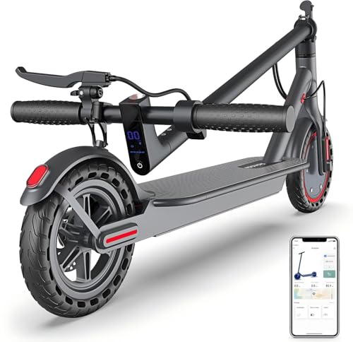 Riceel R50 Monopattino Elettrico Adulto con Freccia Direzionale, 30km di Autonomia, Velocità Fino a 25 km/h, 8.5' Pneumatici Solidi, Carico massimo 120 kg, Doppia frenata