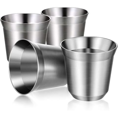 Tasses à expresso Cunluna en inox Cover