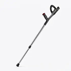 Muleta Canadense Ortopédica Ajustável, Alumínio e Plástico, 91-120 cm, Apoio Anatômico, Suporta 130 kg, Estrutura Firme e Leve, Mobilidade Segura, Safe Medic
