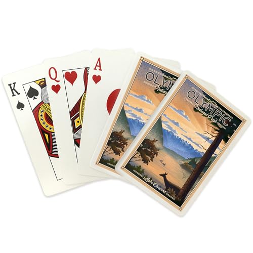 Baraja de cartas Poker Olympic National Park, 52 cartas miniatura 2