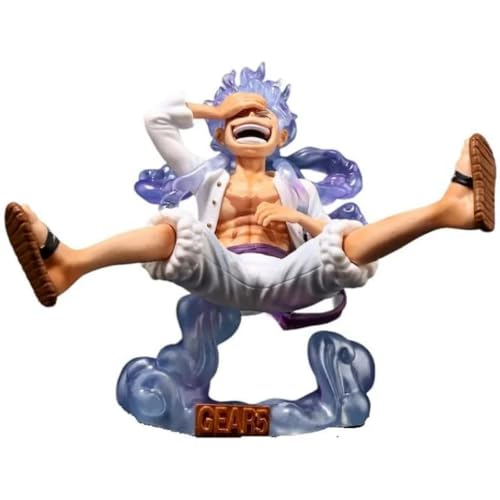 Image of FUNFOB Luffy Gear 5 Action Figure Height -15cm Collectible for Anime Fans Manga Weeb PVC Multicolour | Laugh - LFFY