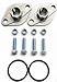 AquaMotion FK125S Stainless Steel Flanges, 1-1/4" NPT, Includes Two Flanges, Four Bolts, Four Nuts, Two Square Gaskets