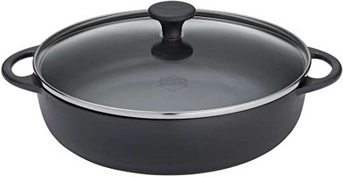 Preisvergleich Produktbild Küchenprofi Bauernpfanne 28 cm La Cuisine mit Glasdeckel / schwarz