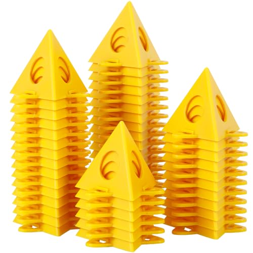 50 Pcs Plastic Pyramid Painting Stands Set