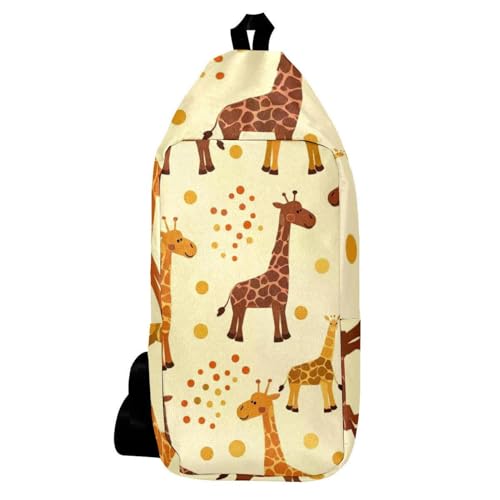 Sac à dos à bandoulière multicolore motif girafe idéal pour vos balades urbaines