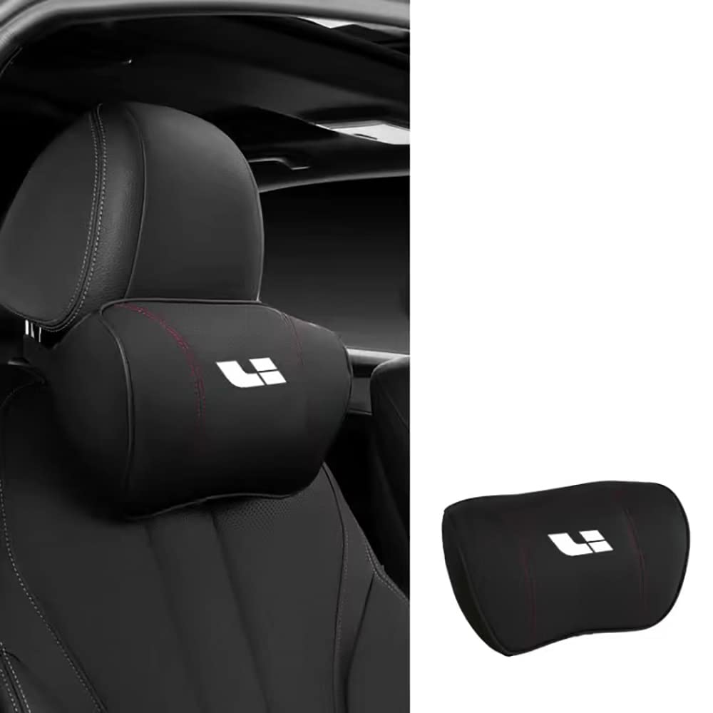 2 Piezas Car Viaje Largo Suave Memoria Reposacabezas ergonómico, para Leading Ideal La relajación del Cuello Alivia la Fatiga,A