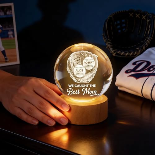 Lámpara de Mesa de Noche con Bola de Cristal LED Personalizada miniatura 4