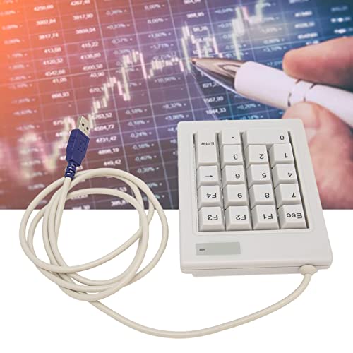 18 Keys Mechanical Numeric Keypad, Mini Numpad Portable Usb Wired Gaming Keypad, Accounting Financial Number Pad, Linear Action Switch, For Finance, Banking, Accounting, Stock Trading, Gaming, Etc. #TOP3