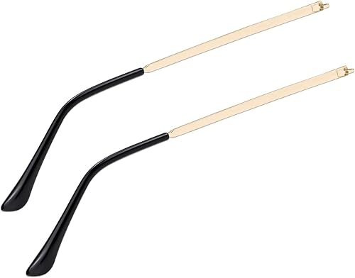 1 par de brazo de repuesto de lentes de metal, montura de gafas, lentes universales y patas de brazo accesorios de repuesto para lentes de metal