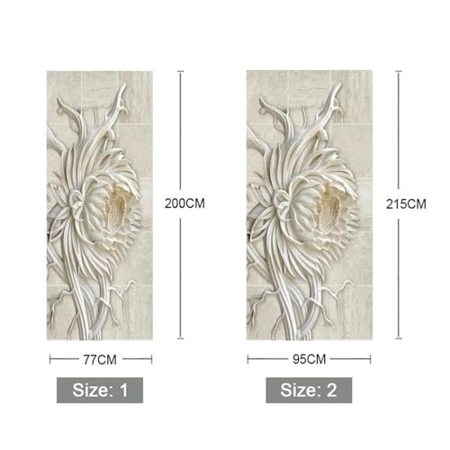 Affiche murale auto-adhésive chrysanthème 3D décor haut de gamme - 7
