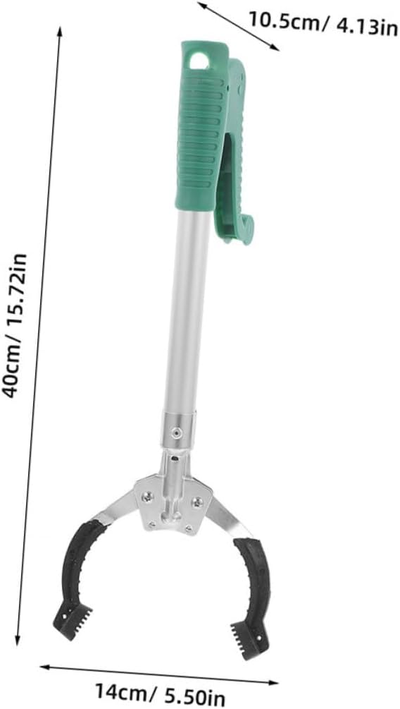 CALLARON 2pcs Ergonomic Trash Pickup Tool Litter Grabbers Long Reach Waste Picker for Seniors Folding Grabber Pickup Stick for Cleaning