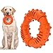 OYYXNN Juguete de masticar para perros indestructible duradero limpieza de dientes juguetes para masticar cachorros masticadores extremos para perros grandes medianos y grandes (naranja)