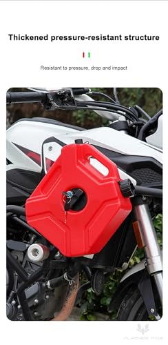 Réservoir de carburant en plastique 5L portable pour essence et diesel de moto et SUV
