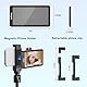 King Ma 5 Phone Vlog Selfie Monitor Bildschirm, Rückkamera Monitor für iPhone mit magnetischem Handyclip & Bluetooth-Fernbedienung für Live-Stream/Teleprompter（Unterstützt 4K 30fps Aufnahme）