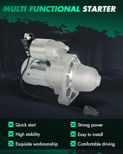 Image of SCITOO Starter Motor fit for INFINITI for EX37 3.7L 2013,for INFINITI for FX37 3.7L 2013,for INFINITI for G25 2.5L 2011-2012 Replacement Starter 17934