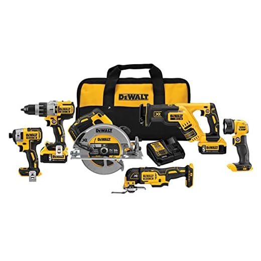 DEWALT 20V MAX Power Tool Combo Kit, 6-Tool Cordless Power Tool Set with 2 Batteries and Charger (DCK694P2)