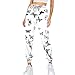 Jogginghose Damen Lang Sporthose Frauen Damenhose mit Gummizug Warme Freizeithose Relaxhose Trainingshose Sportbekleidung Yoga Hose Sweatpants mit Bündchen Taschen Fitnesshose für Sport Freizeit