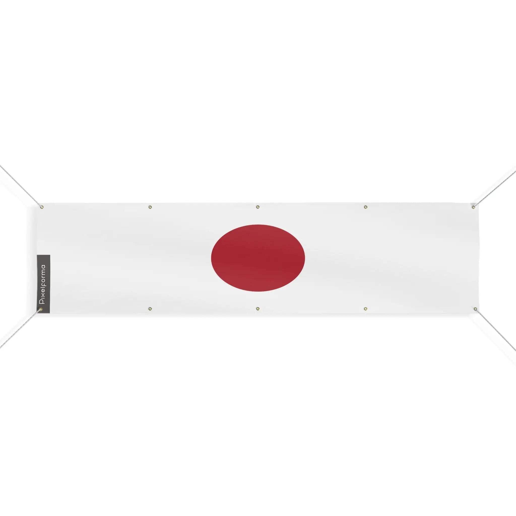 Drapeau du Japon grand format 170x680cm抗风 solide à oeillets
