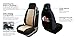 FH Group All Purpose Flat Cloth Car Seat Covers for Bucket Seats, 2 Piece Universal Fit, Washable Seat Covers for SUV, Sedan, Van - Front Set Beige