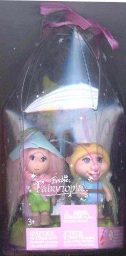 Barbie Fairytopia- Peeble, Patter & Phred Flower Dolls