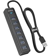 Hub USB 3.0 IDsonix 7 Ports - Multiplicateur USB - Noir - Neuf - Adaptateur Multiple