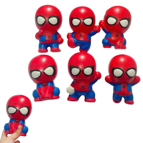 Image of Squishy Toy, Taba Squishy, Squishy Biscuit Squishy Fidget Toys Fufu Taba Stress Ball Squeeze Toys Anxiety Relief for Women /Men Stocking Fillers Birthday Gifts163 (Red(5 Pcs))