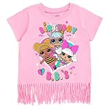 L.O.L. Surprise! Diva Bon Bon Queen Bee Birthday Little Girls T-Shirt Pink 7-8