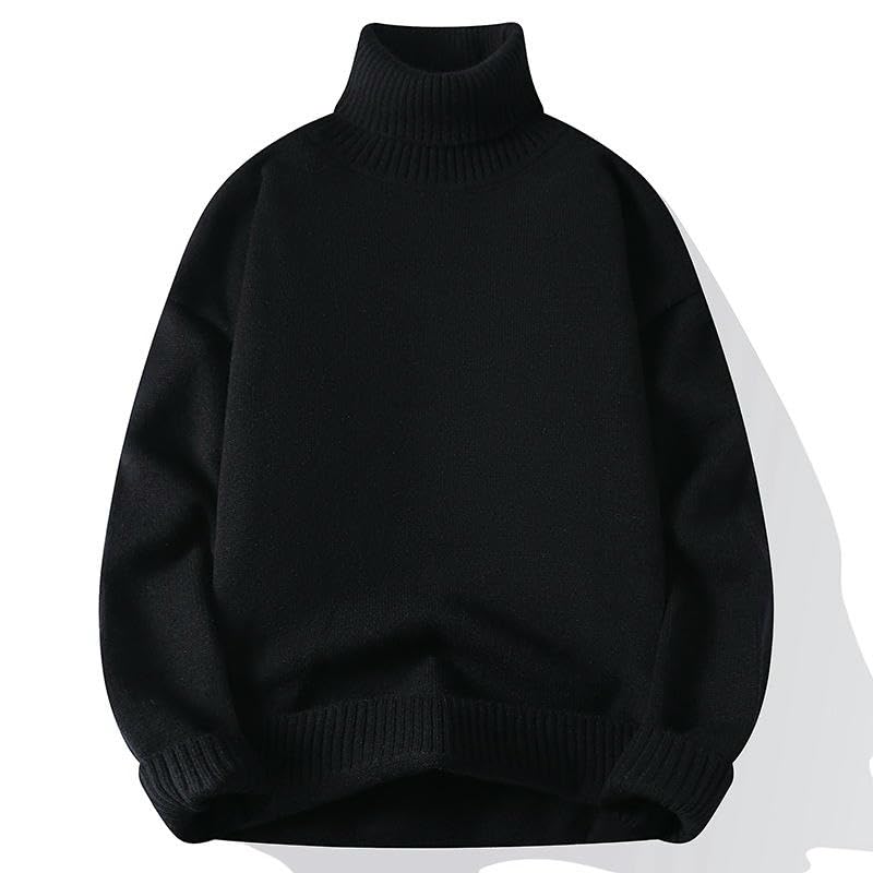 Pull en tricot à col haut idéal pour le bureau et sorties urbaines