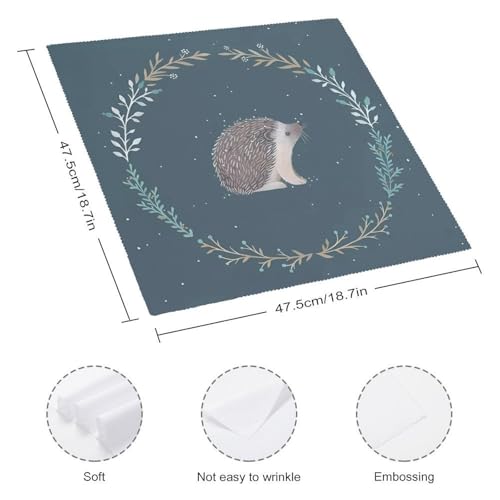 Servilletas de tela cuadradas reutilizables 18.7 pulg miniatura 2