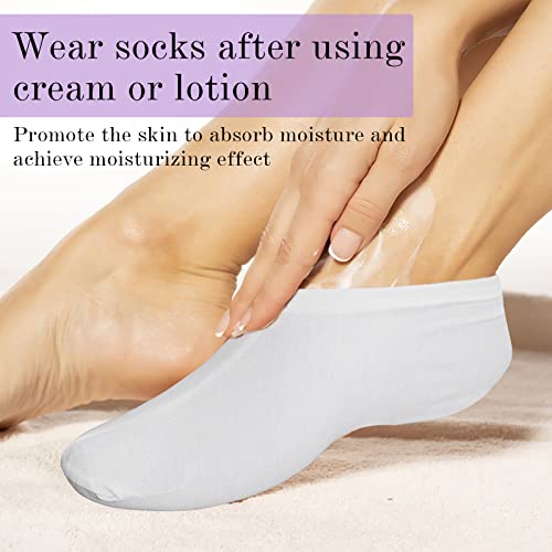 Sibba 2 Pairs Moisturizing Socks Overnight, Cosmetic Moisturizing Socks For Women And Men, Lotion Moisturizing Socks Spa Overnight Absorbing For Dry Cracked Feet (2 Pairs) #TOP2