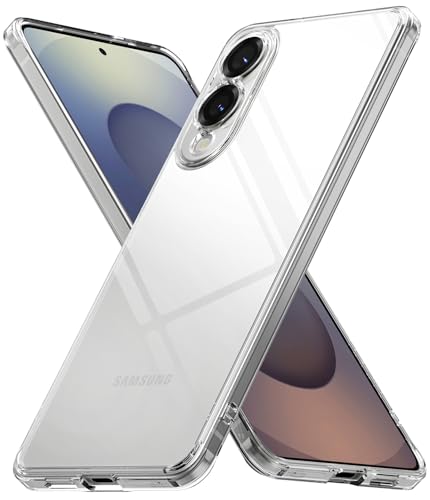 Image of Ringke Fusion Compatible with Samsung Galaxy S25 Edge Case Cover Transparent Hard Back Soft Flexible TPU Bumper Scratch Resistant Natural Form S25 Edge Back Cover - Clear