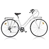 Dino Bikes Bicicleta de trekking para mujer, rueda 28