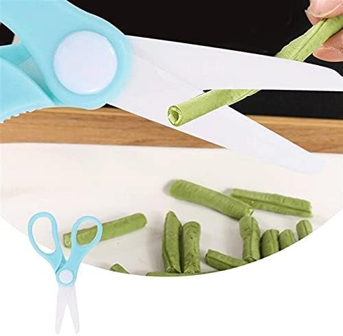 Heavy Duty Kitchen Scissors 1pc Kitchen Gardening Scissor Ceramic Scissor MultiFunction Food Scissor for Home(Blue pink)