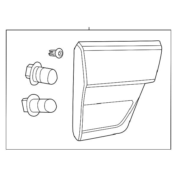 Lámpara de respaldo Mopar 57010274AF miniatura 7
