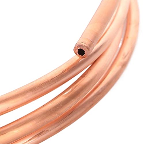 1M/25Meters T2 Soft Copper Tube Coil 2/3/4/6/8/10/12/16/19/22mm Copper Tube Air Conditioning Copper Tube 99.9% Purity (Color : 25Meter, Size : 3mm x 0.5mm)