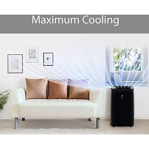 Lg 10,000 Btu (Doe) / 14,000 Btu (Ashrae) Smart Portable Air Conditioner, Cools 450 Sq.ft. (18' X 25' Room Size), Smartphone & Voice Control Works With Lg Thinq, Amazon Alexa And Hey Google, 115V #TOP7