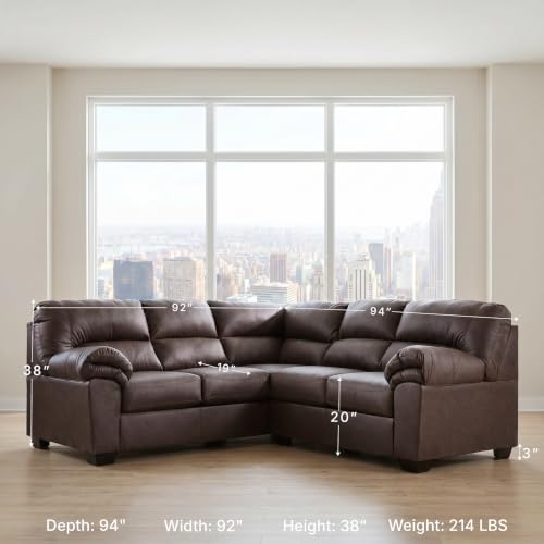 Image of Signature Design by Ashley 2-Piece Faux Leather Sectional Sofa, WalkerPoint