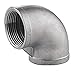 304 Stainless Steel Elbow, 90 Degrees, FNPT, 1/2 in Pipe Size - Pipe Fitting-Each