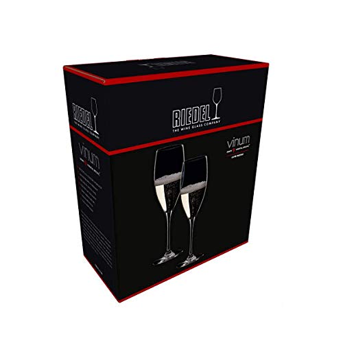Riedel Personalized Vinum Vintage Champagne Glass Pair, Set of 2 Custom Engraved Crystal Champagne Flutes for Franciacorta, Champagne, Cava, Sekt, Sparkling Wine, Prosecco - Thumbnail 6