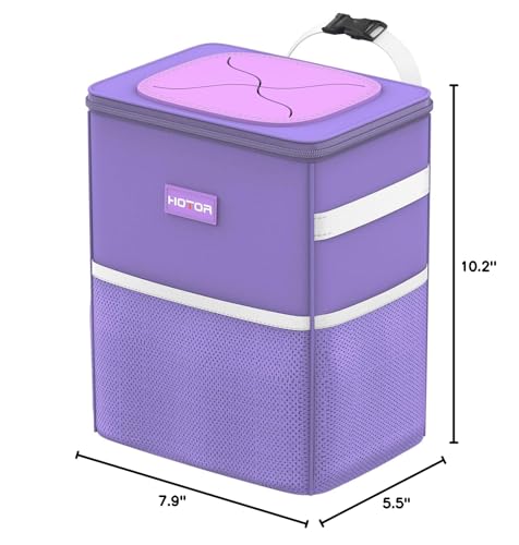 Image of HOTOR Car Trash Can, Leakproof Car Organizer, 2-Gallon, Purple