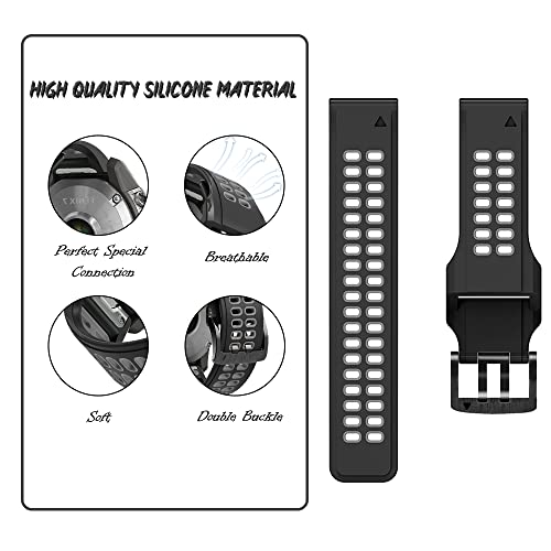 Niboow QuickFit 22mm Strap for Garmin Fenix 8 47mm/Fenix E 47mm/Fenix 7 Pro Solar/Fenix 7/Epix 2 Pro 47mm - Image 2