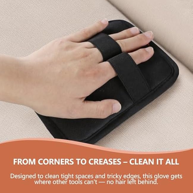 Pet Hair Removal Glove ¨C Upgraded Electrostatic Pet Hair Remover Gloves for Cats & Dogs (Black, L)-rmGvBw7x