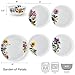 Mikasa Garden of Petals Bone China Lightweight Chip Resistant 12 Piece Dinnerware Set, Service for 4, White