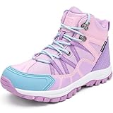 R CORD Kids Hiking Boots Trekking Walking Boots with Lace Up Outdoor Ankle Hiking Boots Girls Non-Slip Outdoor...