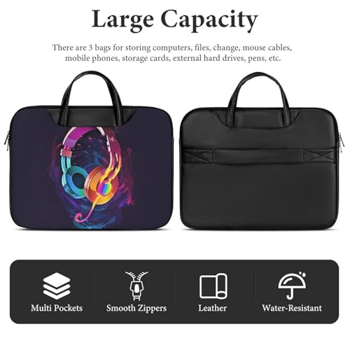 Bolsa para Laptop de 15.6 Pulgadas Impermeable de Cuero miniatura 5