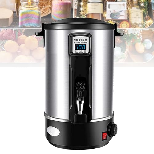 Topielnik wosku do produkcji świec, komercyjny duży garnek do topienia wosku DIY z dziobkiem do wosku sojowego (30L)
