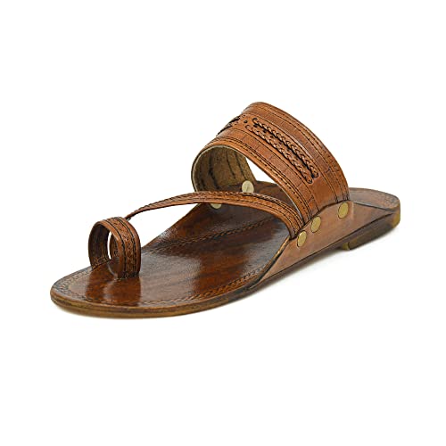 STEPHORN Leather Kolhapuri Chappals for Men Men's Kolhapuri Slippers Leather Slippers for